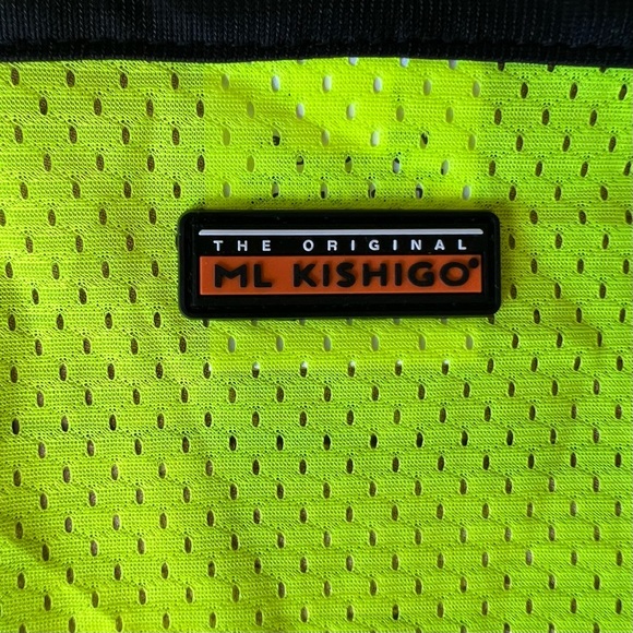 ML Kishigo Size Large Safety Works Neon Yellow Reflective Vest - Picture 6 of 6
